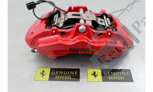 etrier frein avant gauche rouge pour disque carbone CCM ferrari F430 (228025)