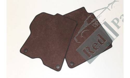 TAPIS DE SOL MARRON FONCE EN ALCANTARA FERRARI FF (84917207)