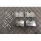 Jeu de PLaquettes de Freins Arriere Ferrari 348 355 512 (70000875)