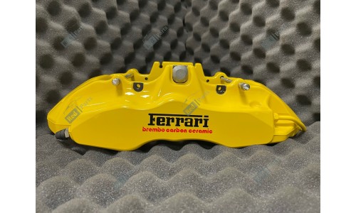 L.h. front caliper unit with pads  modena yellow color   ccm ver