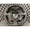 volant carbone cuir noir coutures blanches ferrari FF (87233400)