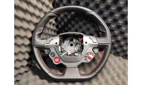 Volant Cuir Noir Surpiqures Rouges Ferrari F12 Berlinetta (293145/U) (Occasion)