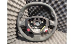 Volant Carbone / Cuir & Alcantara Noir Surpiqures Noires Ferrari 430 Scuderia (81846900)