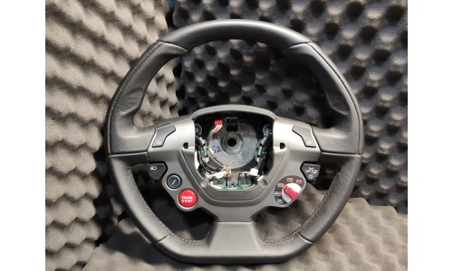 Volant Cuir Noir Surpiqures Noires Ferrari F12 (849157 Remplacé Par 87233600/U)(Occasion)