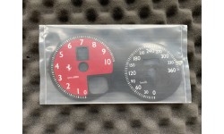 Fond De Compteur Rouge Ferrari F430 (230362/A) (Adaptable)