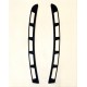 Kit Grilles d'Aération Gauche et Droite de Baie Moteur Ferrari F430 (68075100/U et 68075000/U) (Pièce Occasion)