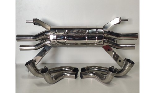 Silencieux Inox Avec Valves Version Racing Pour Audi R8 V10 (TSAUR8V10.000.ANR) (TubiStyle)