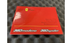 Manuel D'utilisation Ferrari 360 Modena (66462700/U) (Pièce D'occasion)