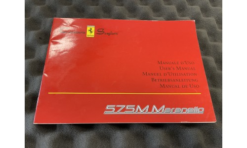 Manuel D'utilisation Ferrari 575M (67542100/U) (Pièce D'occasion)