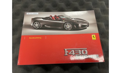 Manuel D'entretien Allemand Ferrari F430 Spider (69191400/U) (Pièce D'occasion)