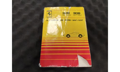 Notice d'Entretien Ferrari Ferrari 308 GTBi/GTSi 1980 CAT 195/80 (Not.8/U) (Pièce Occasion)