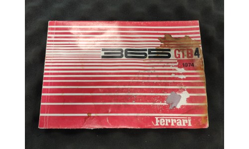 Catalogue de Pièces de Rechange Ferrari 365 GTB4 1974 CAT 33/72 (Not.15/U) (Pièce Occasion)