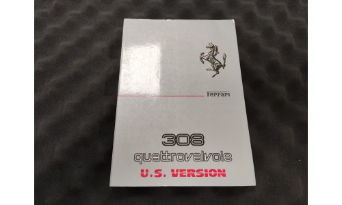Notice d'Entretien Ferrari 308 QTV U.S. RED VERSION 1983 CAT 260/83 (Not.26/U) (Pièce Occasion)