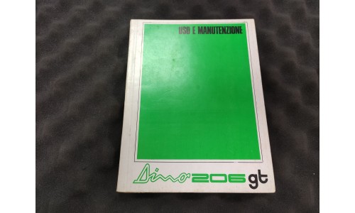 Notice d'Entretien Ferrari 206 GT Dino 1968 CAT 26/68 (Not.27/U) (Pièce Occasion)