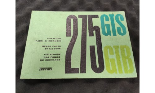 Catalogue de Pièces de Rechange Ferrari 275 GTS/GTB 1963 CAT 10/63 (Not.32/U) (Pièce Occasion)