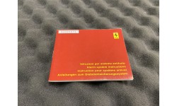 Notice D'instruction Pour Le Sytème Antivol Ferrari F355 (95990379/U) (Occasion)