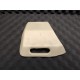 Garniture/Cache Ceinture de Sécurité en Cuir Blanc Côté Droit Ferrari F355 (64678500/U) (Pièce Occasion)