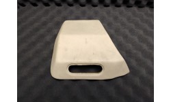 Garniture/Cache Ceinture de Sécurité en Cuir Blanc Côté Droit Ferrari F355 (64678500/U) (Pièce Occasion)