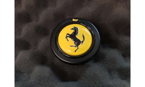 Bouton Poussoir Klaxon Volant Anneau Jaune Ferrari 208 / 288 / 308 / 365 / 456 / F40 / Mondial (130899/U) (Pièce Occasion)