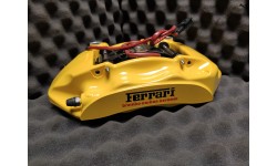 Etrier de Frein Arriere Droit Jaune avec Plaquettes de Frein Brembo Ferrari 458/LaFerrari (305702/R) (Reconditionné)