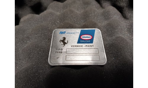 Sticker Code de Peinture Glidden Salchi Ferrari (ER3615/90)