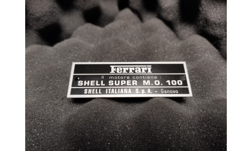 Plaque d'Huile SHELL Ferrari (FPL003)