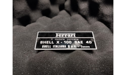 Plaque d'Huile SHELL Ferrari (FPL005)