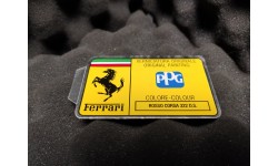 Sticker Glasurit Code Peinture 322 D.S Rosso Corsa Ferrari (MC3615/65)