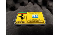 Sticker PPG Code Peinture 4305 D.S Giallo Modena Ferrari (MC3615/64)