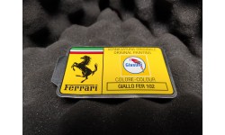 Sticker Glasurit Code Peinture 102 Giallo Ferrari (MC3615/2)
