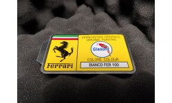 Sticker Glasurit Code Peinture 100 Bianco Ferrari (ER3615/30)