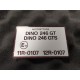 Plaque Aluminium Dino 246 GT / 246 GTS Ferrari (PAD246)