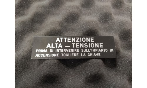 Sticker de Boîte à Fusible /Avertissement Ferrari (FST004)