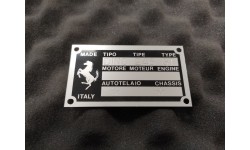 Plaque de Châssis Ferrari Dino 246 GT (FPL001/246)
