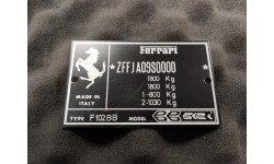 Plaque Constructeur Ferrari F40 (PCFF40)
