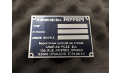Plaque Constructeur Ferrari F40 (PCFF40)