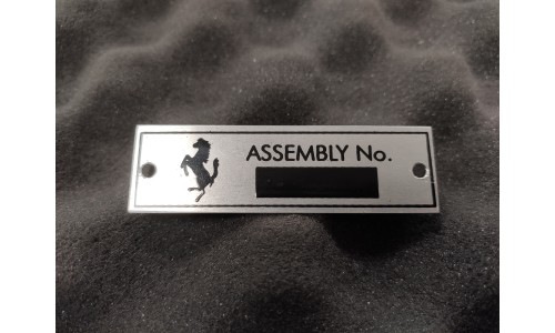 Plaque Assemblage pour Numéro Ferrari (PAF)
