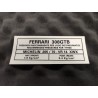 Sticker de Vitre Pression d'Air des Pneus Ferrari 308 GTB (FST)