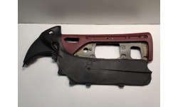 Panneau de Porte Passager Nu Cuir Bordeau et Noir Maserati 4200 (M-67246200/U) (Pièce Occasion)