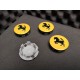 Badge / Centre de Roue Jaune Nouvelle Génération Ferrari (340066)